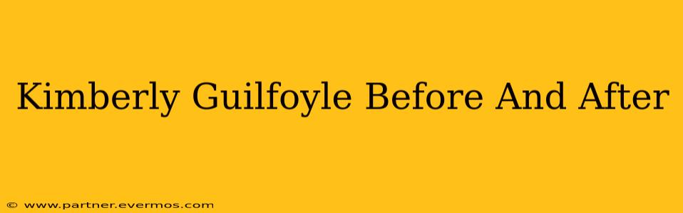 Kimberly Guilfoyle Before And After