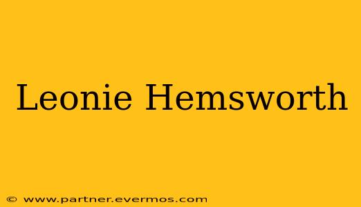 Leonie Hemsworth