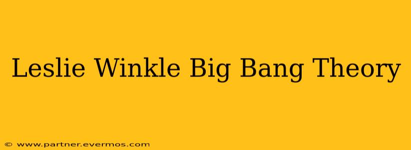 Leslie Winkle Big Bang Theory
