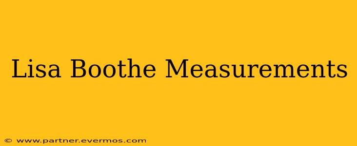 Lisa Boothe Measurements