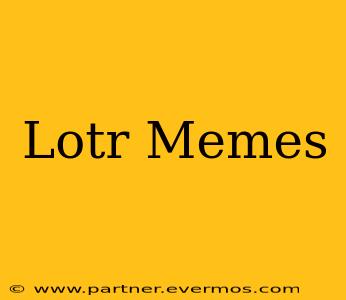 Lotr Memes