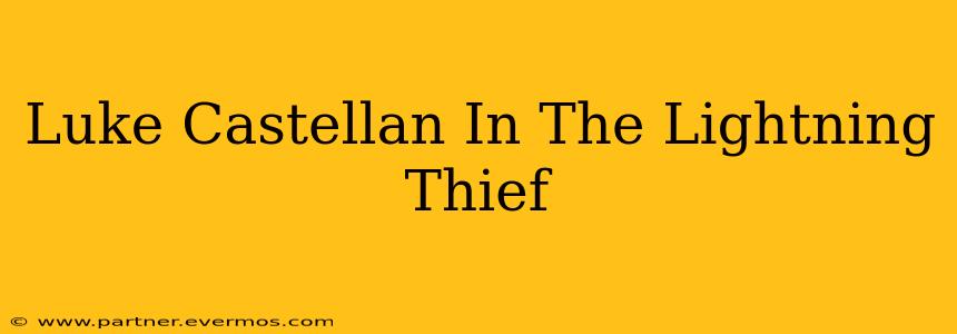 Luke Castellan In The Lightning Thief