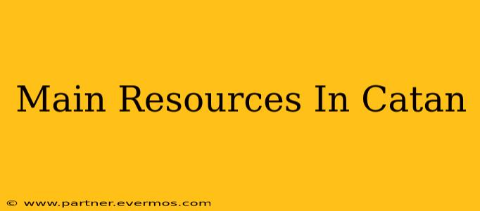 Main Resources In Catan