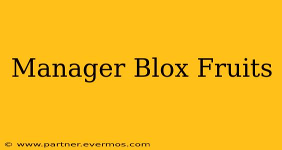 Manager Blox Fruits
