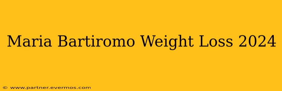 Maria Bartiromo Weight Loss 2024