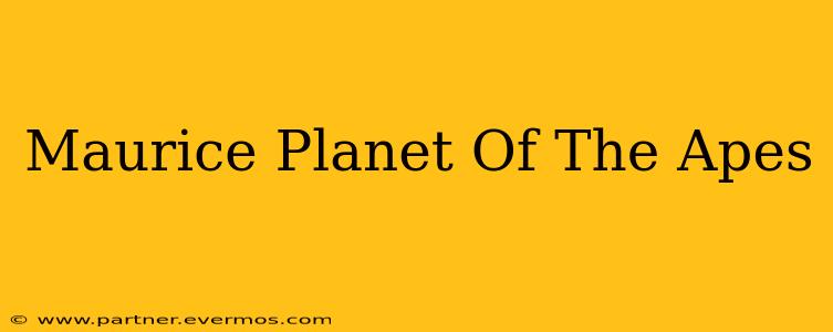 Maurice Planet Of The Apes