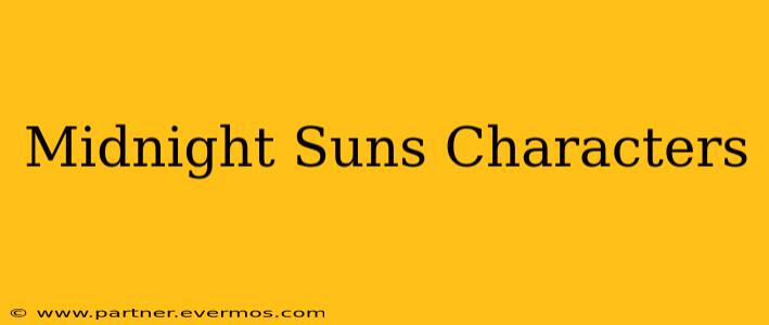 Midnight Suns Characters