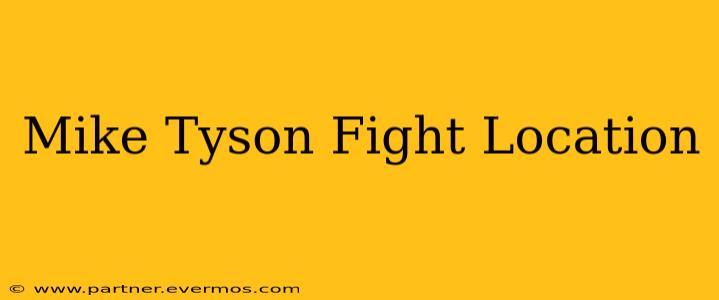 Mike Tyson Fight Location
