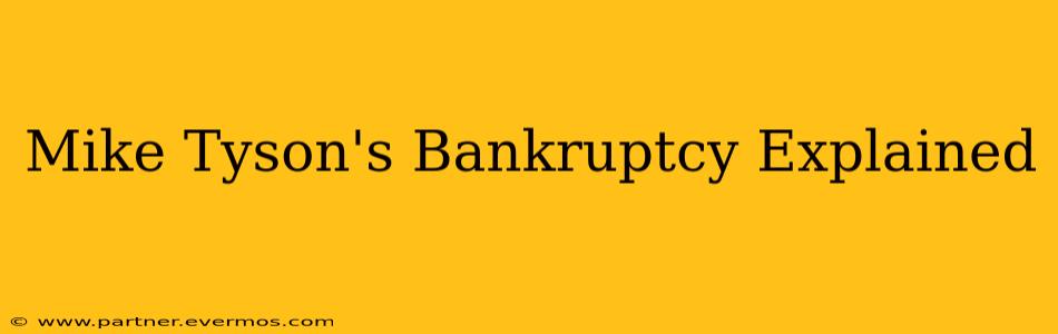 Mike Tyson's Bankruptcy Explained