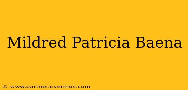 Mildred Patricia Baena