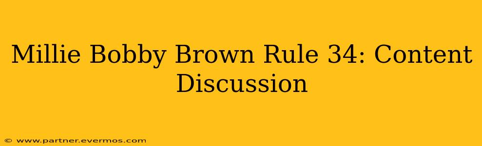 Millie Bobby Brown Rule 34: Content Discussion