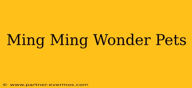 Ming Ming Wonder Pets
