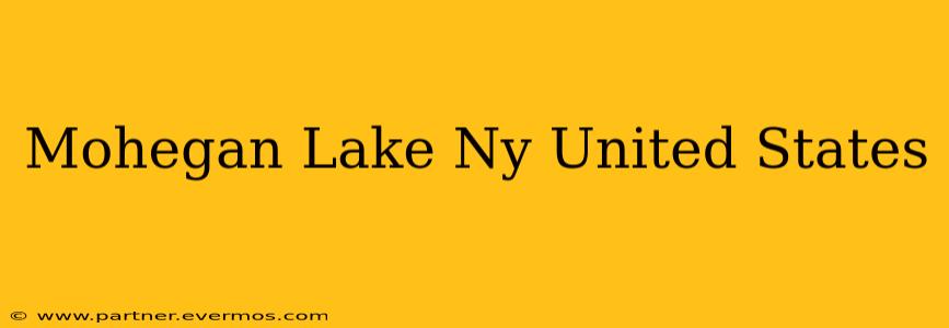 Mohegan Lake Ny United States