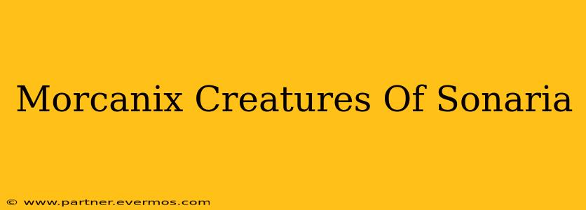 Morcanix Creatures Of Sonaria