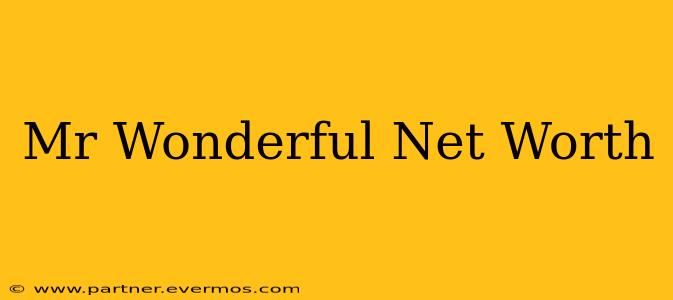 Mr Wonderful Net Worth