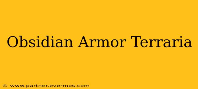 Obsidian Armor Terraria