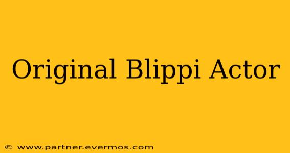 Original Blippi Actor