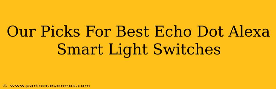 Our Picks For Best Echo Dot Alexa Smart Light Switches