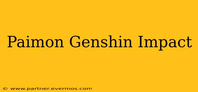Paimon Genshin Impact