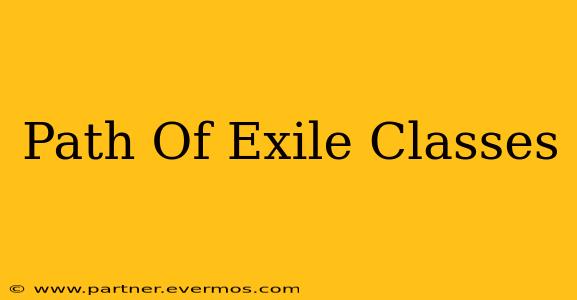 Path Of Exile Classes
