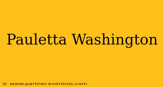 Pauletta Washington