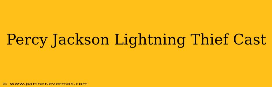 Percy Jackson Lightning Thief Cast