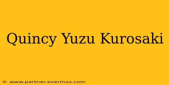 Quincy Yuzu Kurosaki