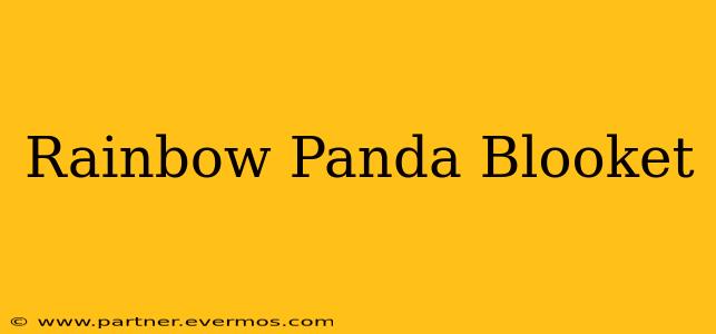 Rainbow Panda Blooket