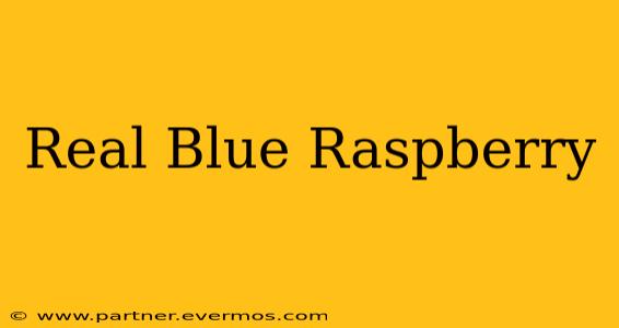 Real Blue Raspberry