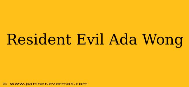 Resident Evil Ada Wong