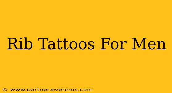 Rib Tattoos For Men