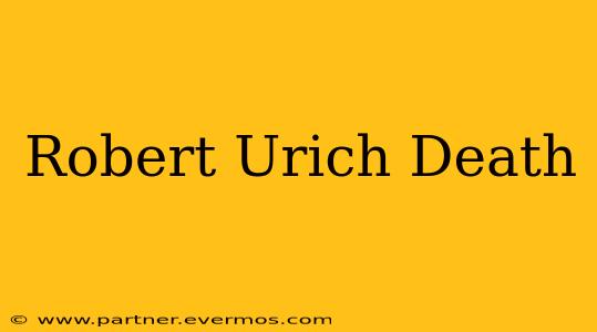 Robert Urich Death