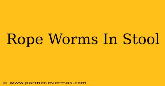 Rope Worms In Stool
