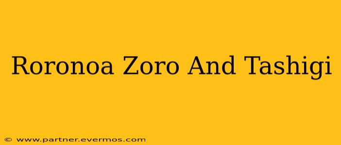 Roronoa Zoro And Tashigi