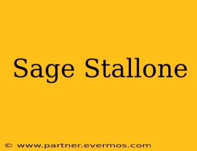 Sage Stallone