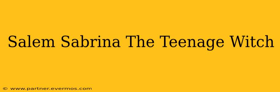 Salem Sabrina The Teenage Witch