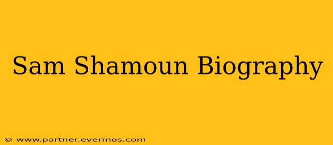 Sam Shamoun Biography
