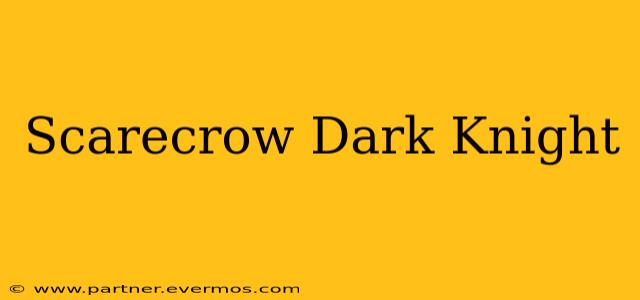 Scarecrow Dark Knight