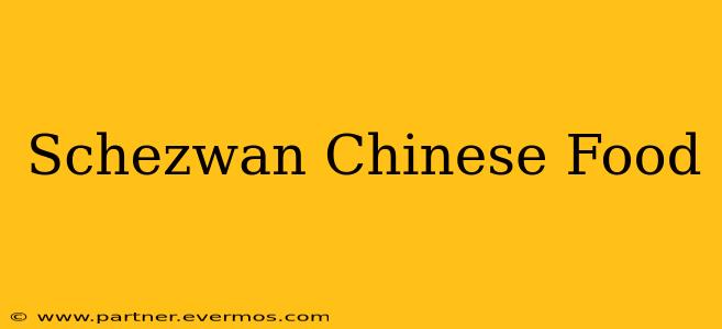 Schezwan Chinese Food