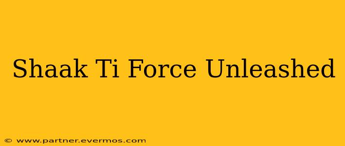 Shaak Ti Force Unleashed