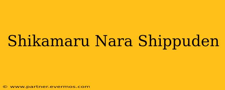 Shikamaru Nara Shippuden