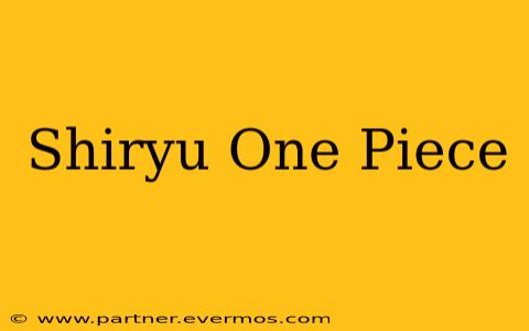 Shiryu One Piece