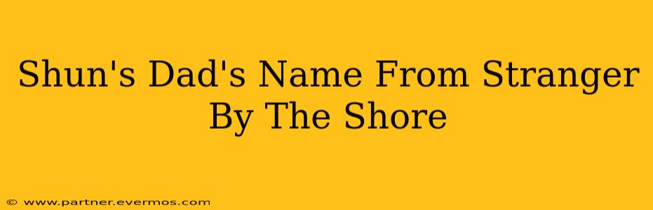 Shun's Dad's Name From Stranger By The Shore