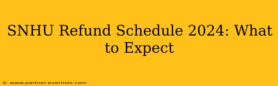 SNHU Refund Schedule 2024: What to Expect