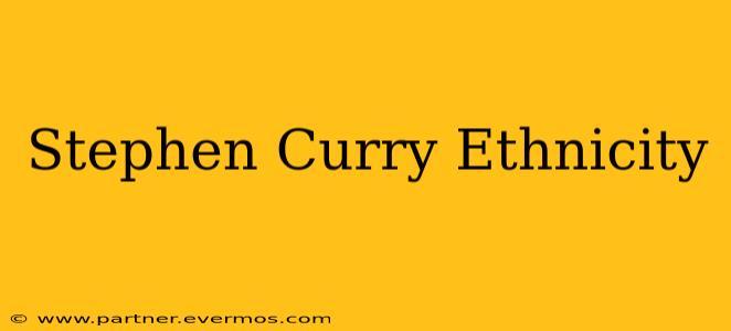 Stephen Curry Ethnicity