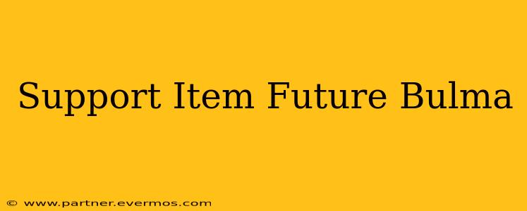 Support Item Future Bulma