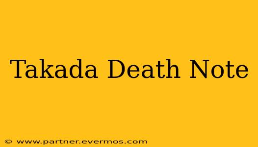 Takada Death Note