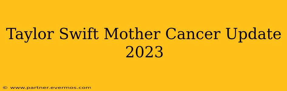 Taylor Swift Mother Cancer Update 2023