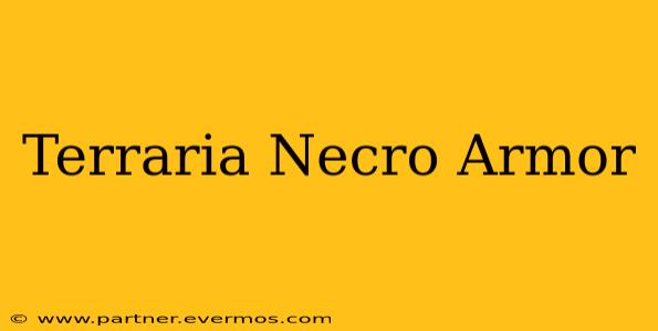 Terraria Necro Armor