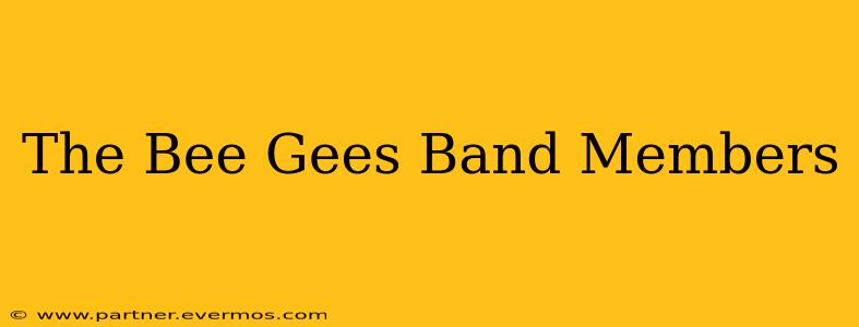 The Bee Gees Band Members